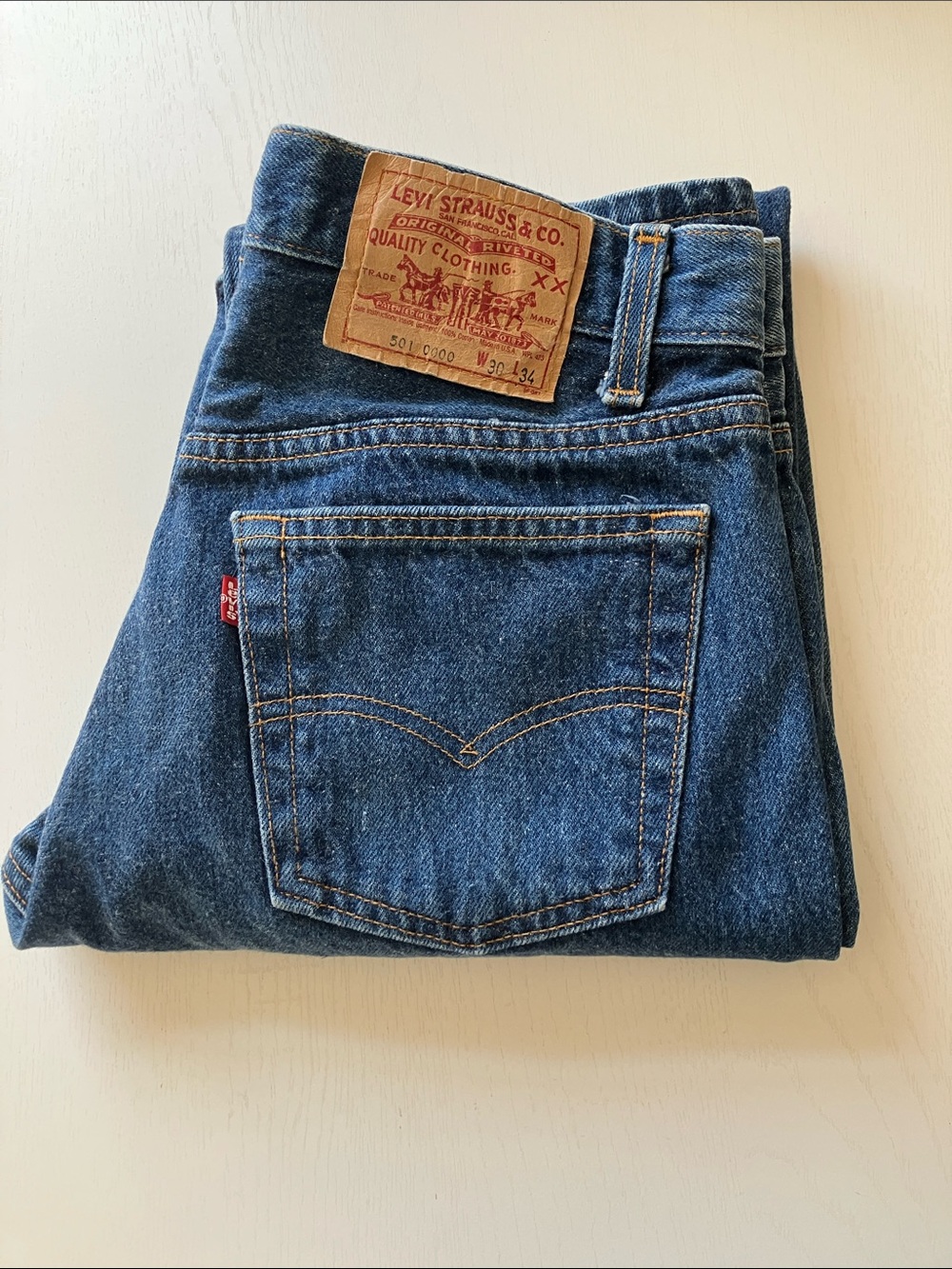 Vintage Levi's 501 (1980’s) Men's Jeans (30x34) Fits 28x30
